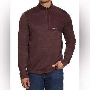 G.H. Bass & CO Men's Purple 1/4 Zip Jacket/Fleece Top Size 2XL